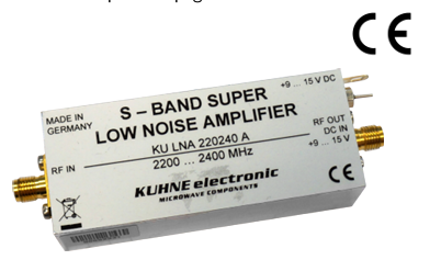KU LNA 220240 A低噪聲放大器2.2-2.4GHz超低噪聲0.4dB高增益LNA